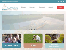 Tablet Screenshot of coastallandtrust.org